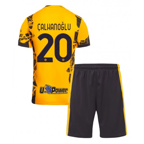Fotbalové Dres Inter Milan Hakan Calhanoglu #20 Dětské Alternativní 2024-25 Krátký Rukáv (+ trenýrky)